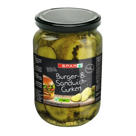 SPAR BBQ Burgergurken 510g      GVE 6