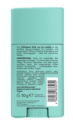 Produktbild von Be Routine, Fußbalsam Stick inkl. 25% Urea 50g