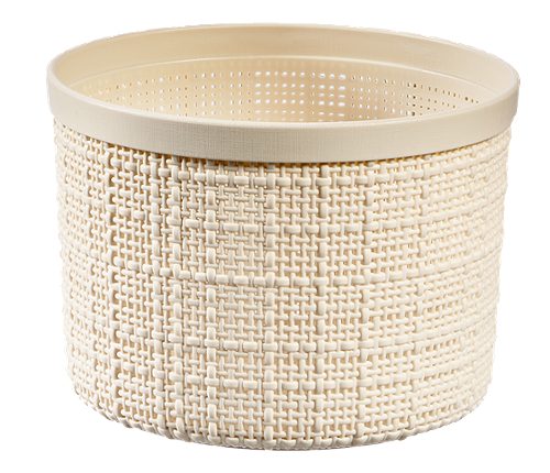 Produktbild von Curver, Jute Aufbewahrungsbox mit Deckel 2 Liter hell