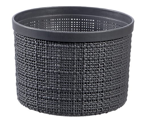 Produktbild von Curver, Jute Aufbewahrungsbox mit Deckel 2L anthrazit