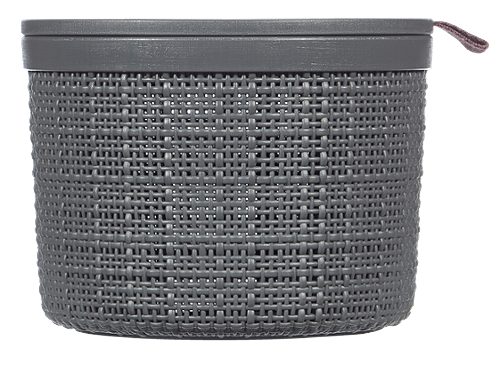 Produktbild von Curver, Jute Aufbewahrungsbox mit Deckel 2L anthrazit