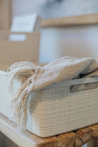 Produktbild von Curver, Jute Aufbewahrungsbox 12 Liter hell