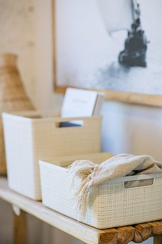 Produktbild von Curver, Jute Aufbewahrungsbox 12 Liter hell