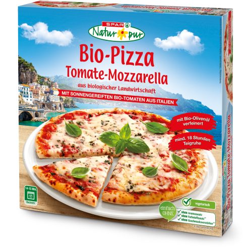 Produktbild von SPAR Natur*pur, Bio-Pizza Tomate-Mozzarella