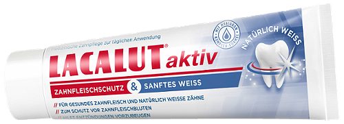 Produktbild von Lacalut aktiv, Zahncreme Zahnfleischschutz Zahnfleischschutz/sanftes Weiß 75 ml