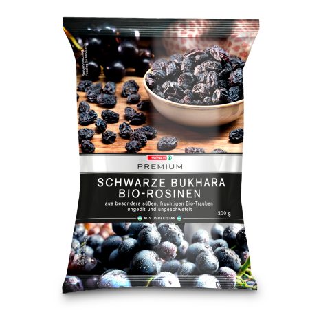 SPAR PREMIUM Schwarze Bukhara BioRosinen 200 G online kaufen INTERSPAR