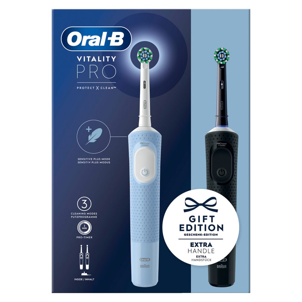 Oral-B Vitality Pro D103 Duo Black / Blue Online Kaufen | INTERSPAR