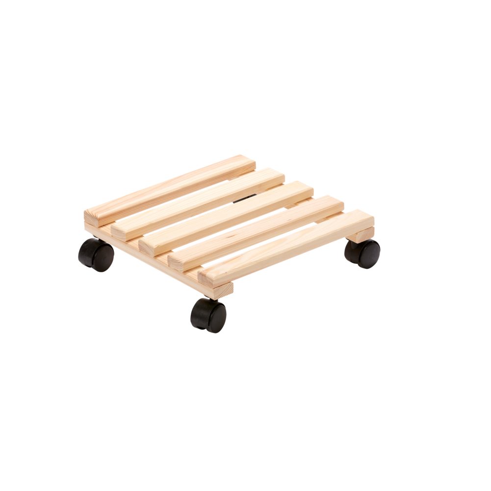 HolzPflanzenroller Quadratisch 30x30x8,5 cm online kaufen INTERSPAR