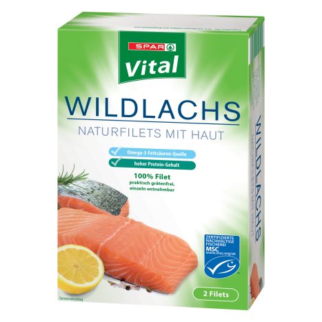 VITAL 2 Wildlachsfilet MSC250g  GVE 10