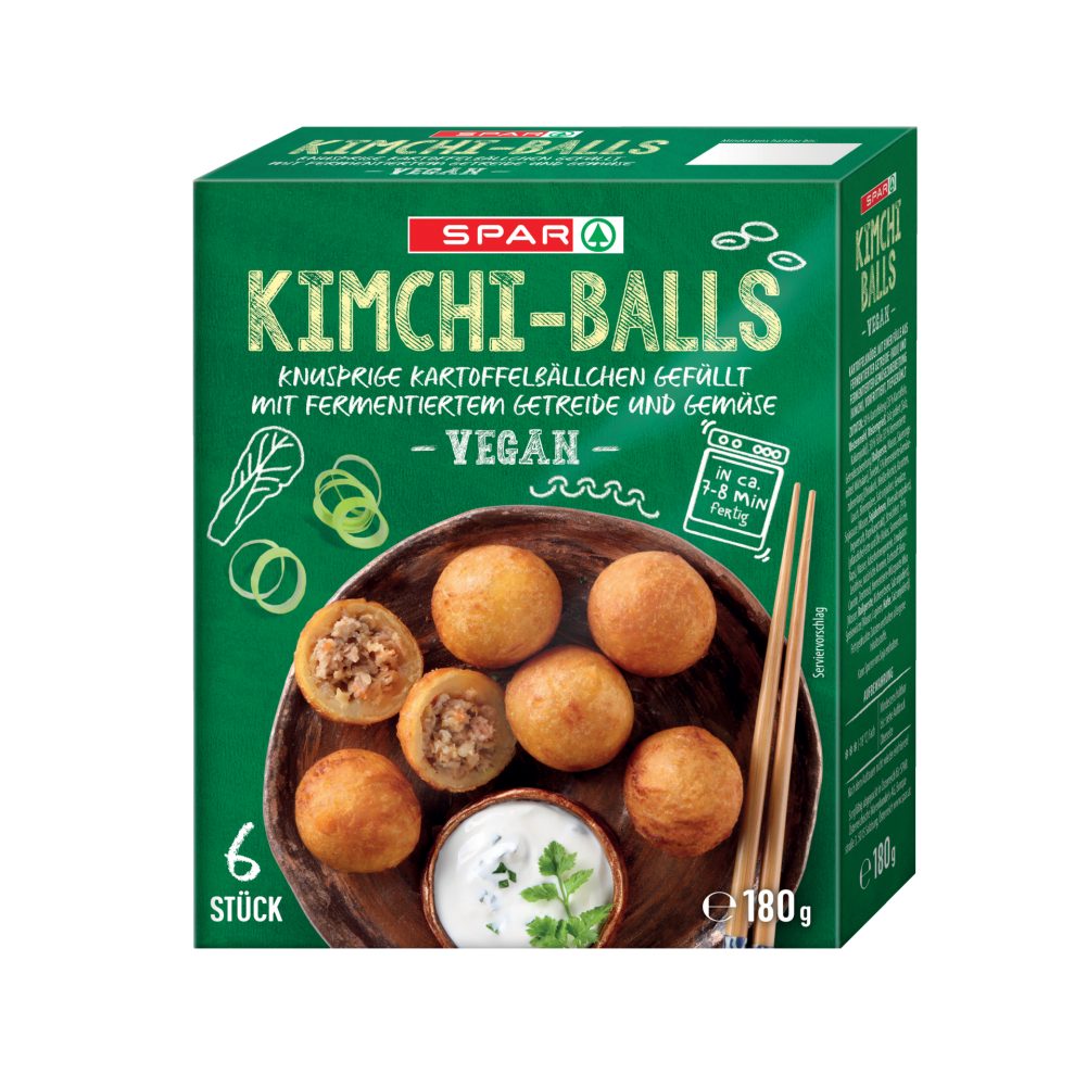 SPAR Kimchi-Balls knusprige Kartoffelbällchen 6 Stück 180 G online ...