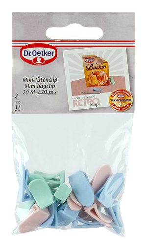 Produktbild von Dr. Oetker, Mini-Tütenclips Tetro 20 Stk.