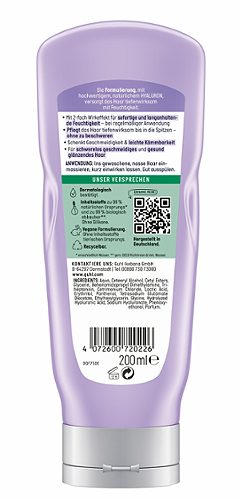 Produktbild von Guhl, Feuchtigkeits-Spülung Hyaluron+ Pflege 200ml