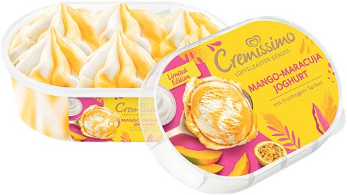 Produktbild von Eskimo Cremissimo Spezialitäten, Mango-Maracuja Joghurt