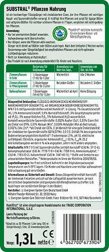 Produktbild von Substral, Dünger Pflanzennahrung 1,3 Liter