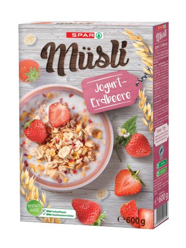 Produktbild von SPAR, Müsli Jogurt-Erdbeere