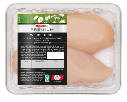 Produktbild von SPAR PREMIUM, Weide-Hendl Filet