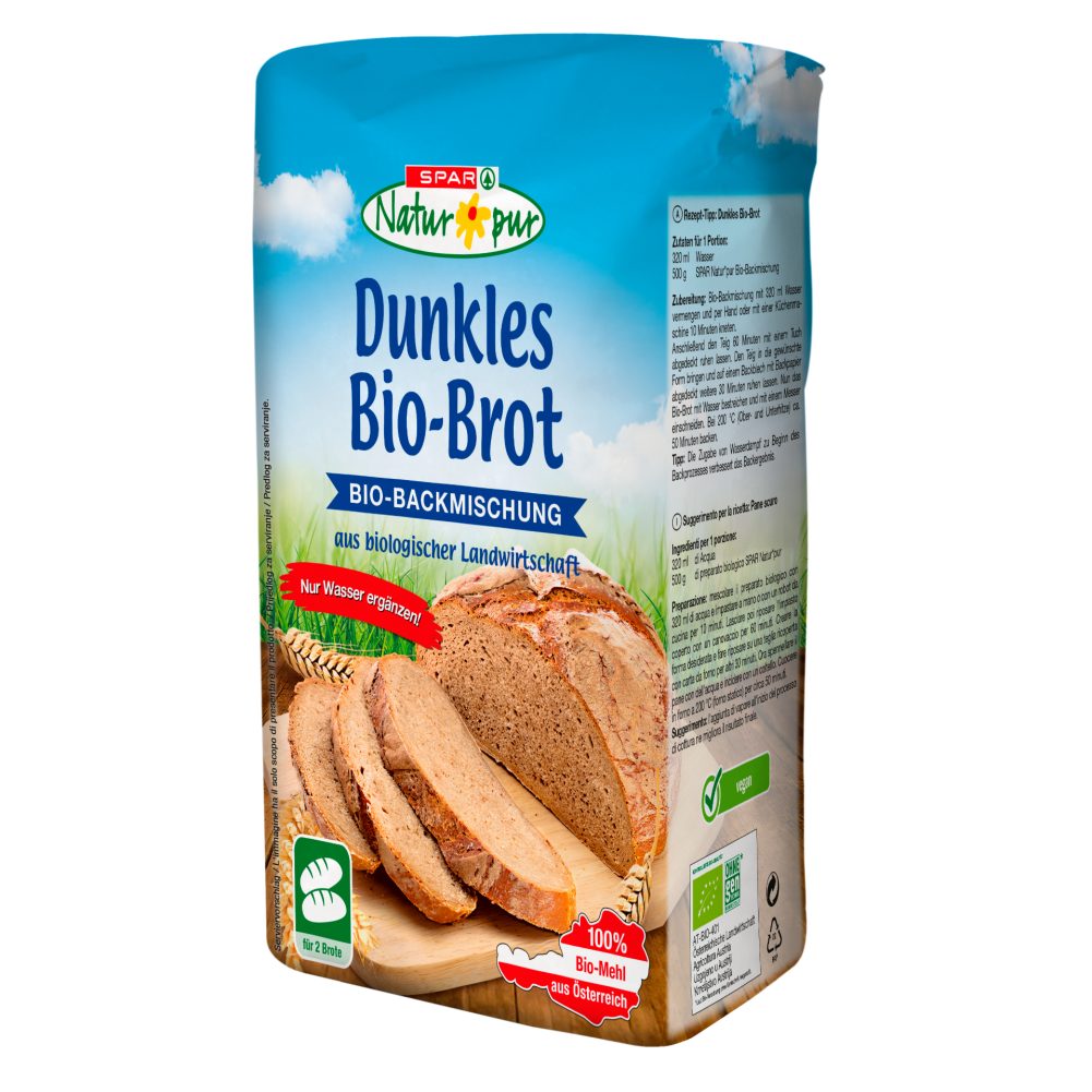 SPAR Natur*pur BioBackmischung Dunkles BioBrot 1 KG online kaufen