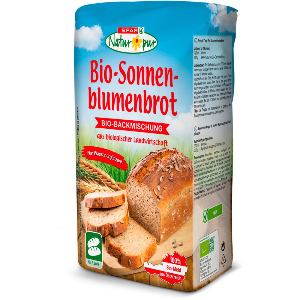 SPAR Natur*pur BioBackmischung BioSonnenblumenbrot 1 KG online kaufen
