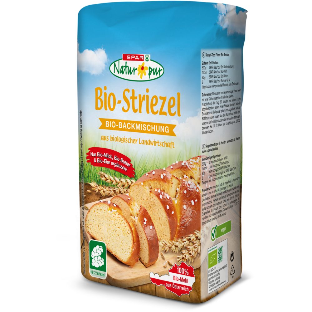 SPAR Natur*pur BioBackmischung BioStriezel 1 KG online kaufen INTERSPAR