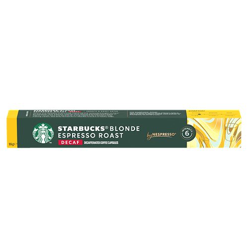 Produktbild von Starbucks by Nespresso, Blonde Espresso Roast decaf 10 Kapseln
