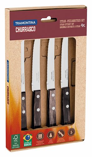 Produktbild von Tramontina, Steak/Pizza - Messer-Set 4-teilig
