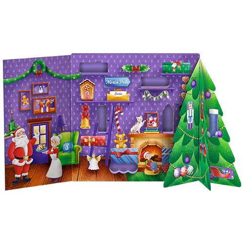 Produktbild von Milka, Bastel-Adventkalender 3D