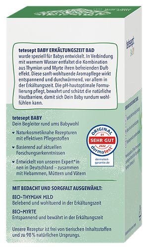 Produktbild von tetesept Baby, Erkältungszeit-Bad Bio-Thymian & Bio Myrte 100ml