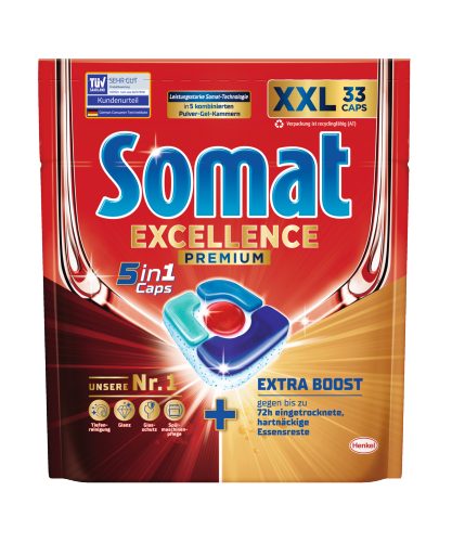 Produktbild von Somat Excellence, 5 in 1 Geschirrspül-Caps Premium 33 Caps