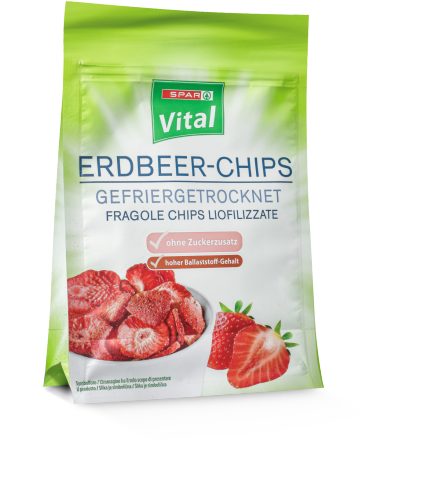 Produktbild von SPAR Vital, Erdbeer-Chips gefriergetrocknet