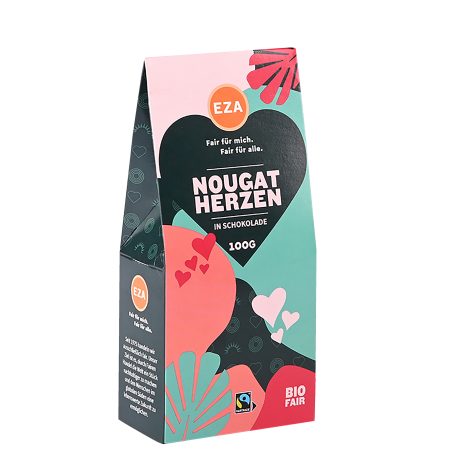 EZA FT BIO Nougatherzen 100g    GVE 10