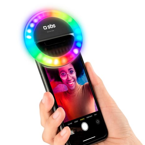 SBS Selfie Ringlicht RGB für Handy