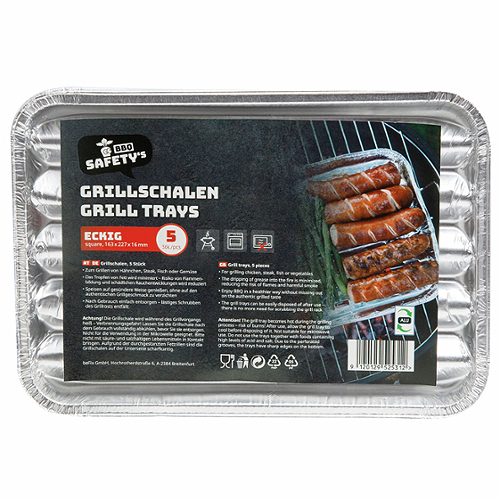 Produktbild von Befix, Grillschale eckig mini 5 Stück