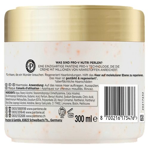 Produktbild von Pantene Pro-V, Intensive Haarmaske Miracles/Molecular Bond Repair 300ml