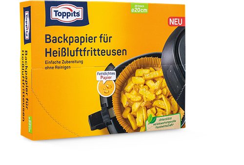 Produktbild von Toppits, Backpapier Heißluftfritteuse 20 Stück