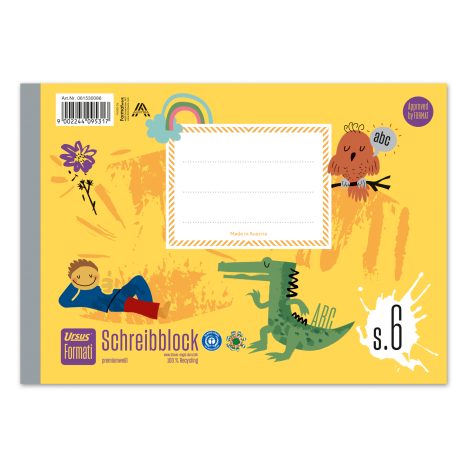 Formati S.6 Schreibblock A5, quer, liniert 48 Blatt