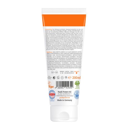Produktbild von Paediprotect, Familien Sonnencreme LSF 50+ 200ml