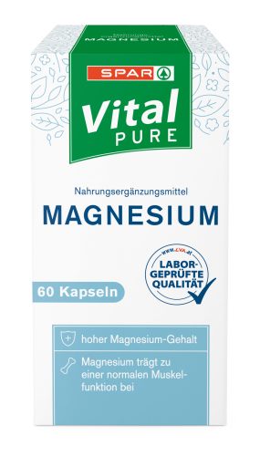 Produktbild von SPAR Vital PURE, Magnesium Kapseln 60 Stück