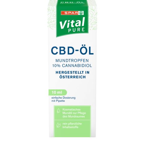 SPAR Vital PURE CBD-Öl Mundtropfen 10% Cannabidiol