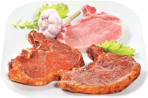 Produktbild von maxi.Fleisch, Schweine-Karree abgezogen mit Knochen, ohne Schwarte