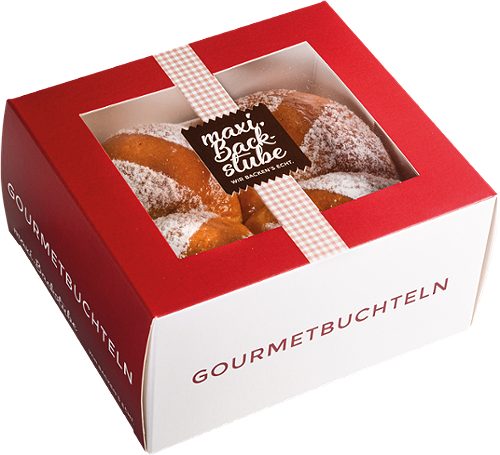 Produktbild von maxi.Backstube, Gourmetbuchteln mit Marillenfruchtfüllung