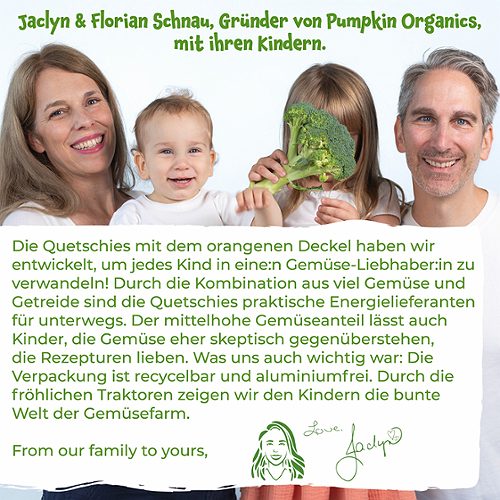 Produktbild von Pumpkin Organics, Bio Quetschie Karotte Apfel Birne Kokos Reis