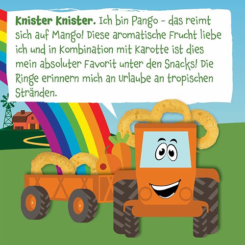 Produktbild von Pumpkin Organics, Bio Mehrkorn Ringe Karotte und Mango