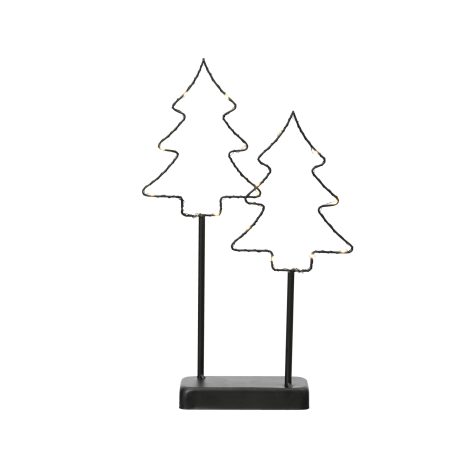 2 LED Baum Aufsteller schwarz   GVE 8