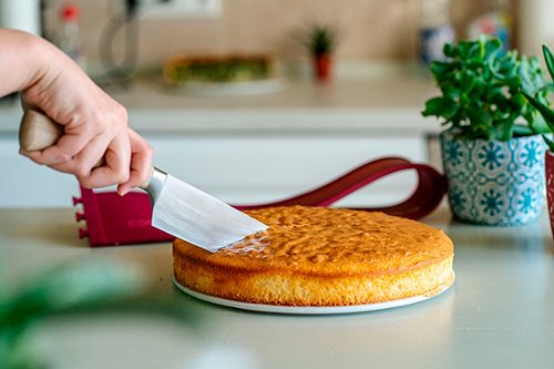 Produktbild von coox, Springform Mit Porzellan-Servierplatte Dunkelrot