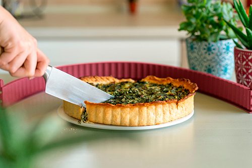 Produktbild von coox, Quicheform Mit Porzellan-Servierplatte