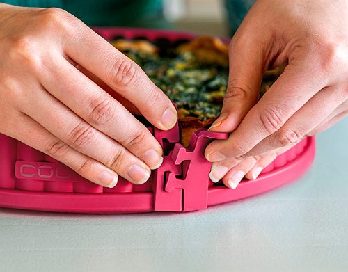 Produktbild von coox, Quicheform Mit Porzellan-Servierplatte