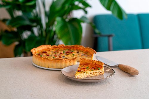 Produktbild von coox, Quicheform Mit Porzellan-Servierplatte