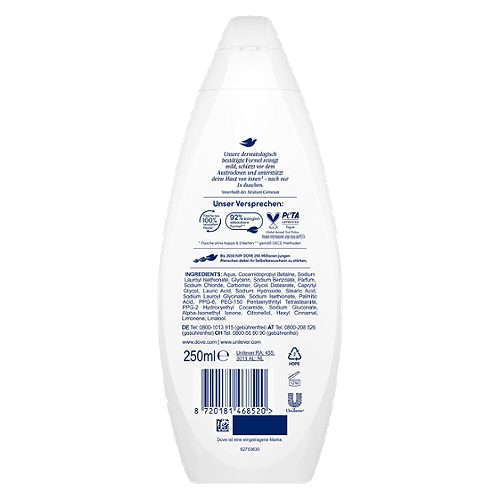 Produktbild von Dove, Pflegedusche Samt-Weich 250 ml
