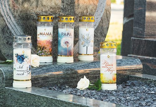 Produktbild von Hofer, Grabkerze "Papa uvergessen" 7 Tage