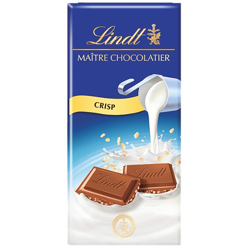 Produktbild von Lindt Maitre Chocolatier, Tafel Milch Crisp